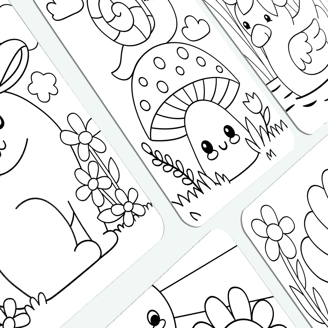 Undercover Art: Hidden Pattern Coloring Activity - Garden Pa