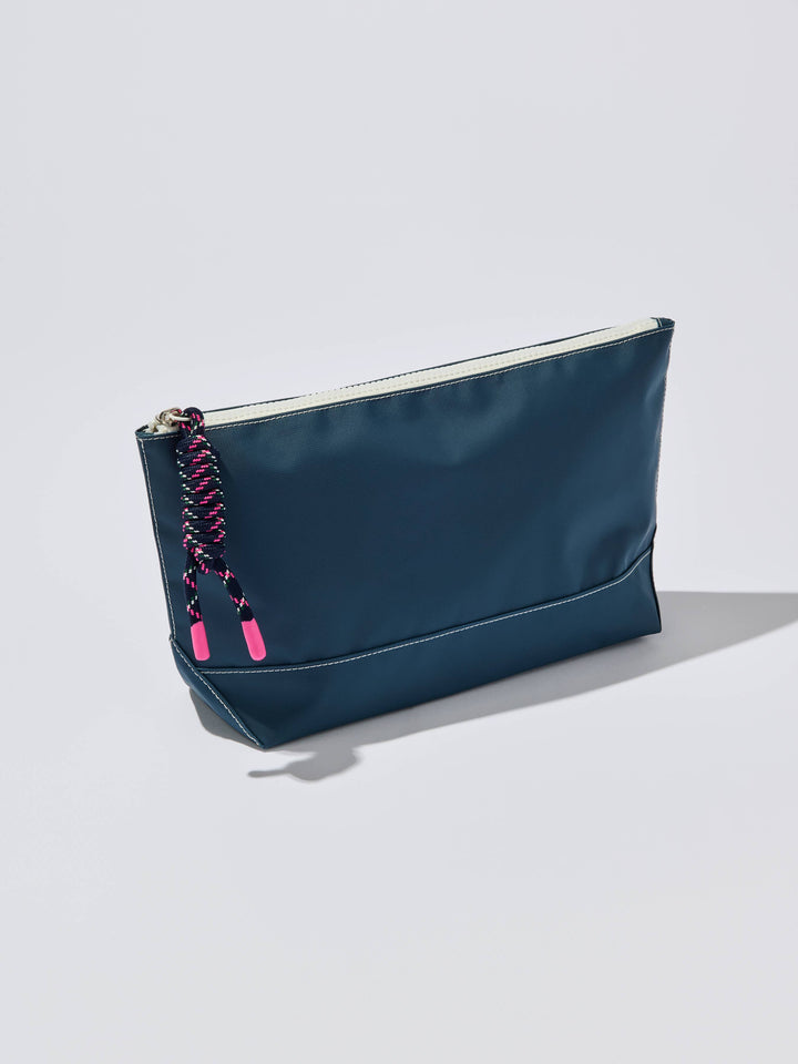 PORT WATER RESISTANT ZIP POUCH: NAVY