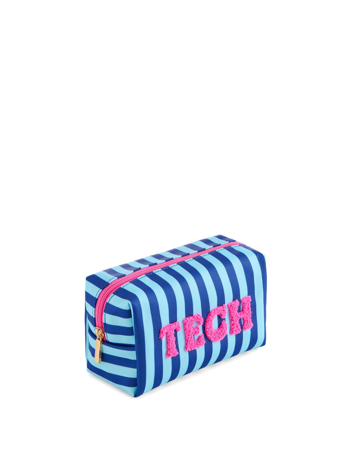 "TECH" SMALL ZIP POUCH,BLUE