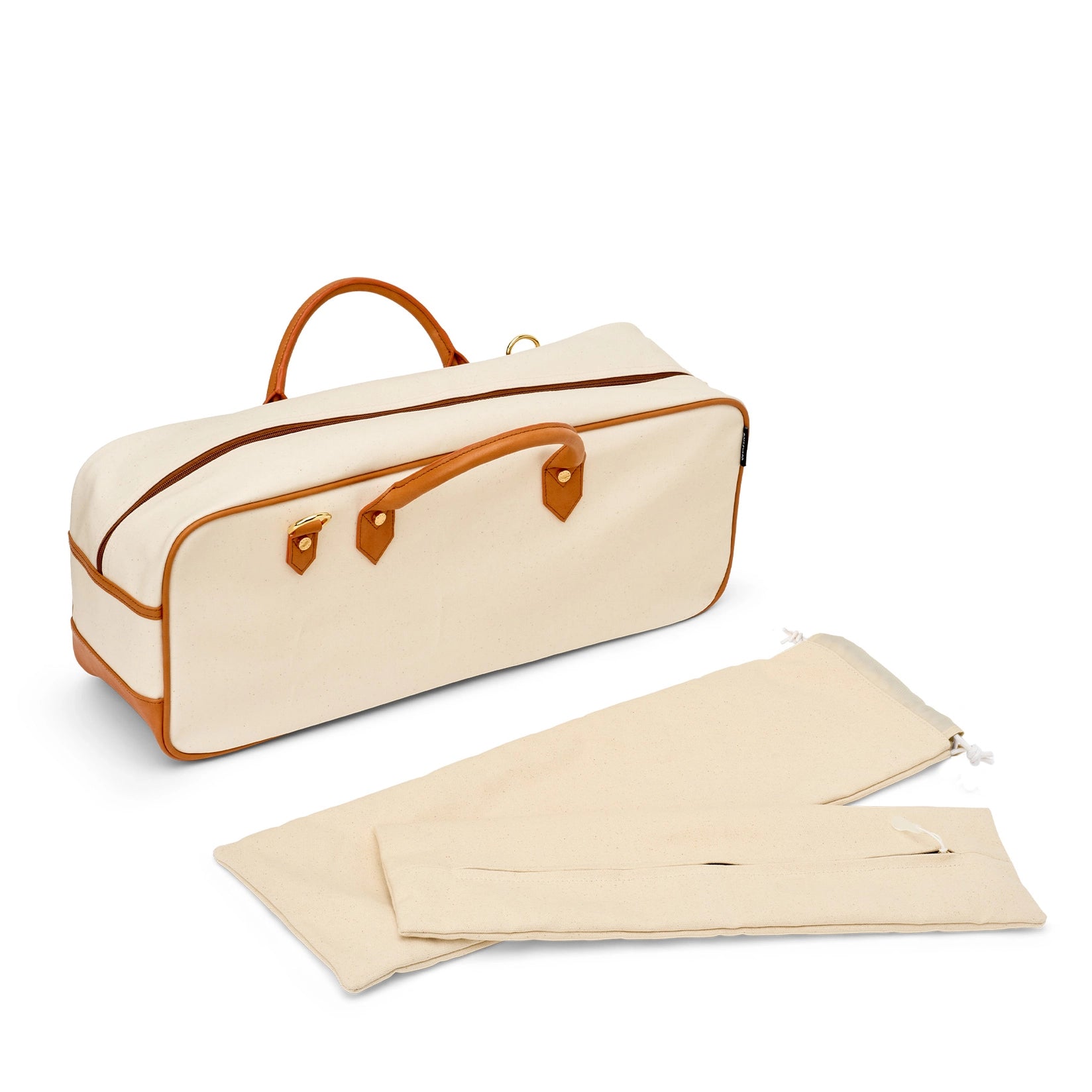 "Margo" Natural Mahjong Tote - Thumbnail 4