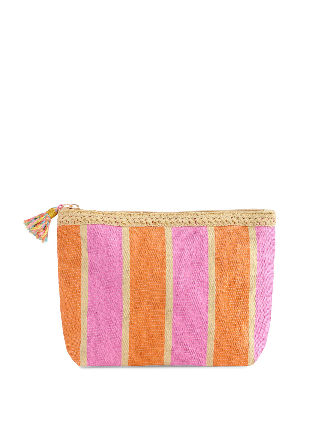 CAPRI ZIP POUCH: TAN