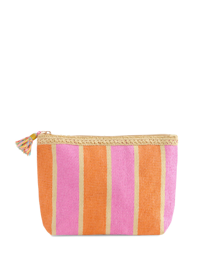 CAPRI ZIP POUCH: TAN