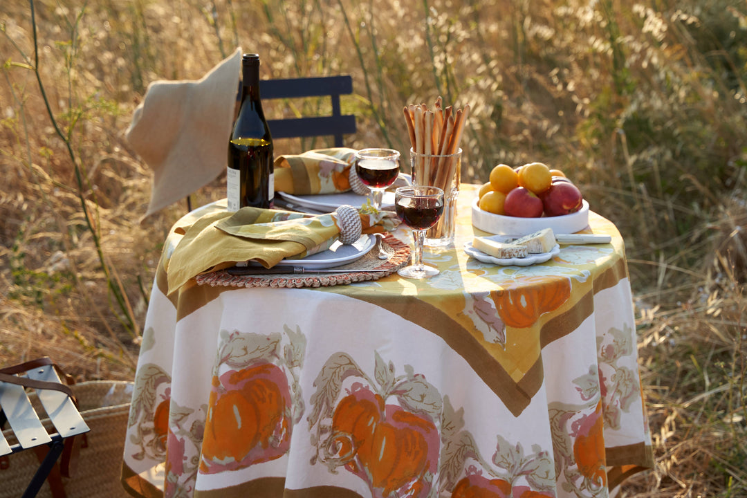 Pumpkin Orange & Mustard Tablecloths