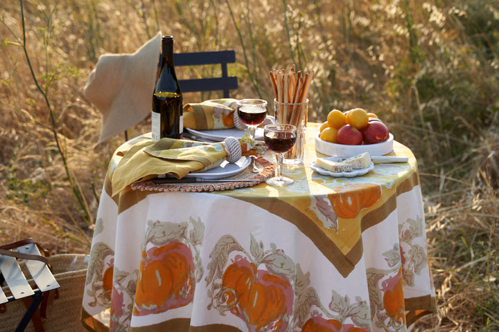 Pumpkin Orange & Mustard Tablecloths