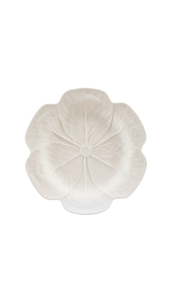 Ivory Cabbage Plate 10.5"- Set of 6