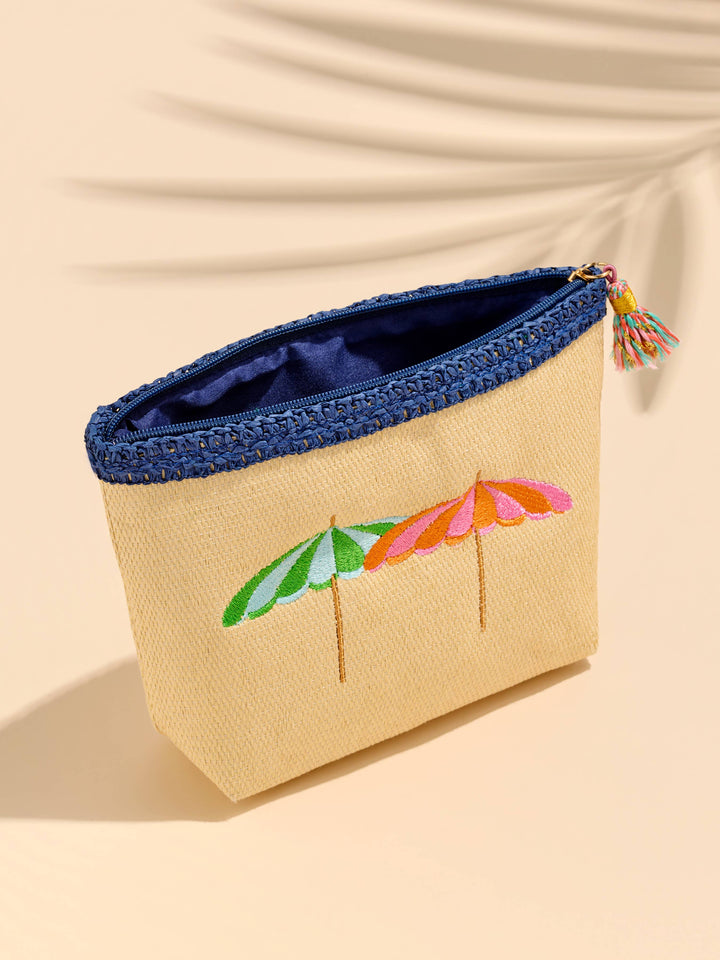 CAPRI ZIP POUCH: TAN