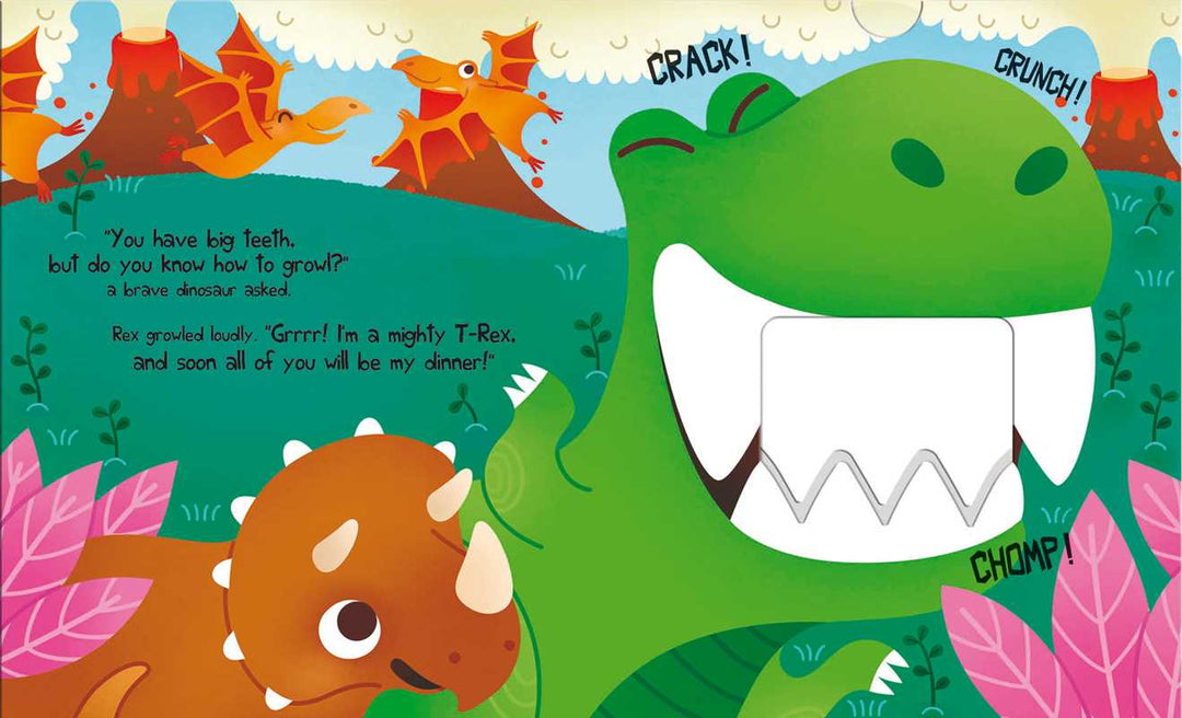 Dino Chomp! by Little Bee Books: Board Books; 12 pages / English
