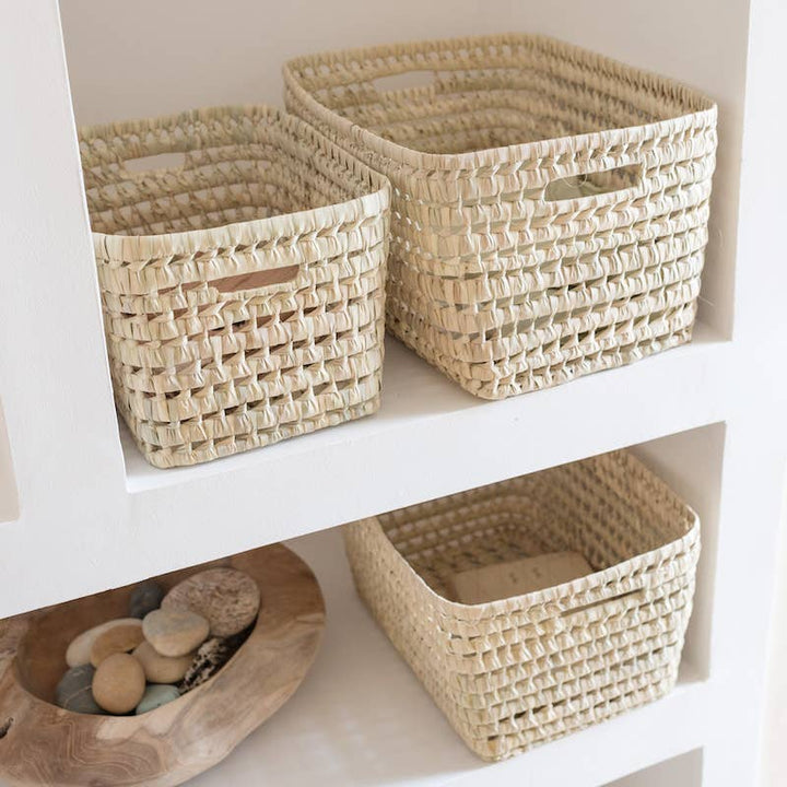 Handwoven Moroccan Storage Baskets – Sizes: Large