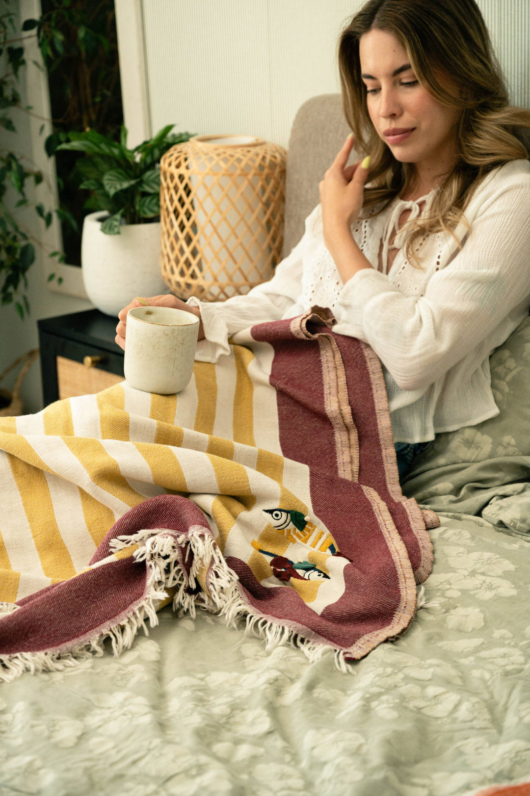 Maris Hand-Stitched Throw