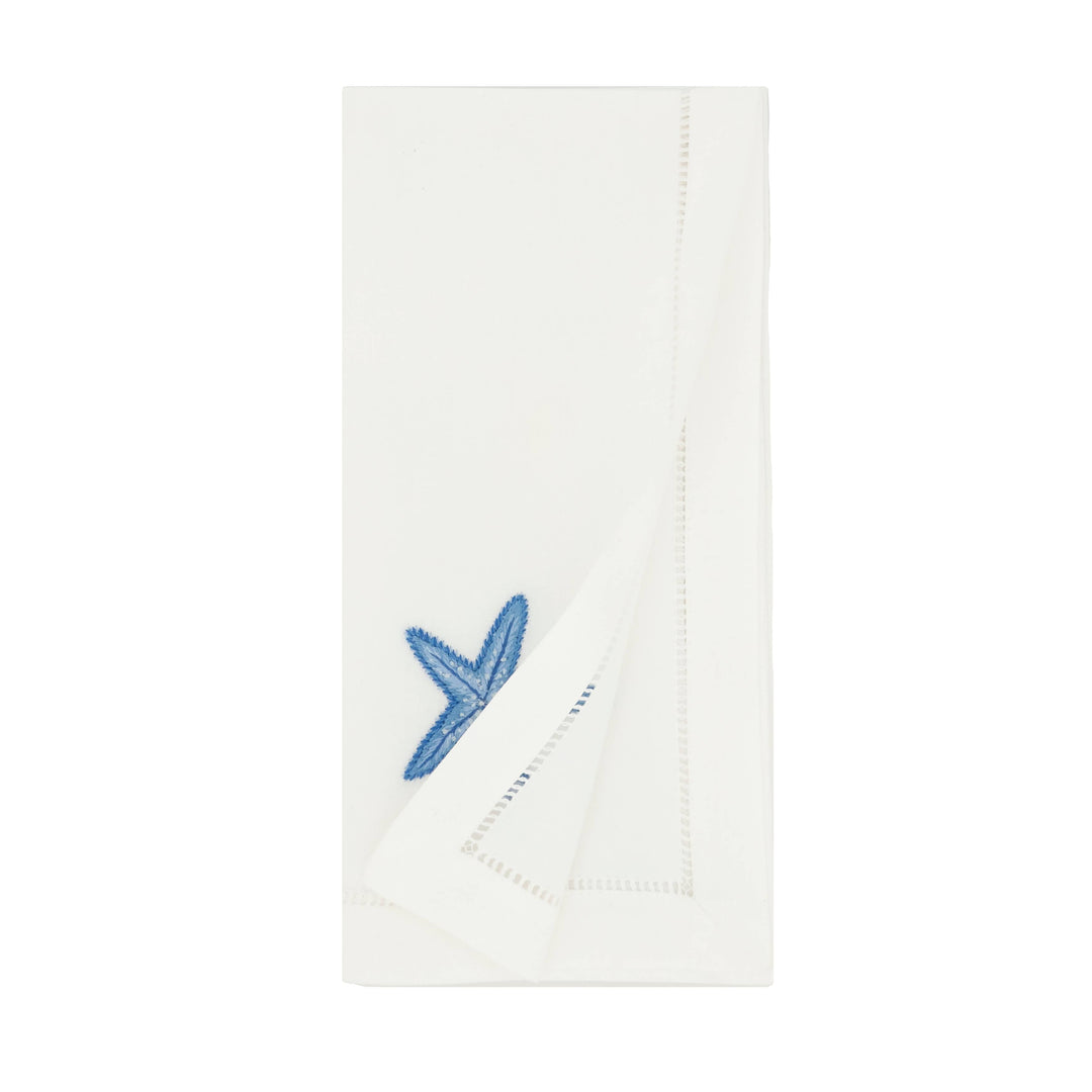 Embr'd Starfish Napkin SET OF 6