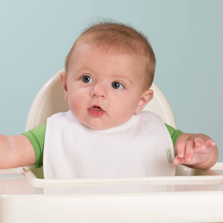 Stay-dry Milk-Catcher Bibs - 3 pack: White Set