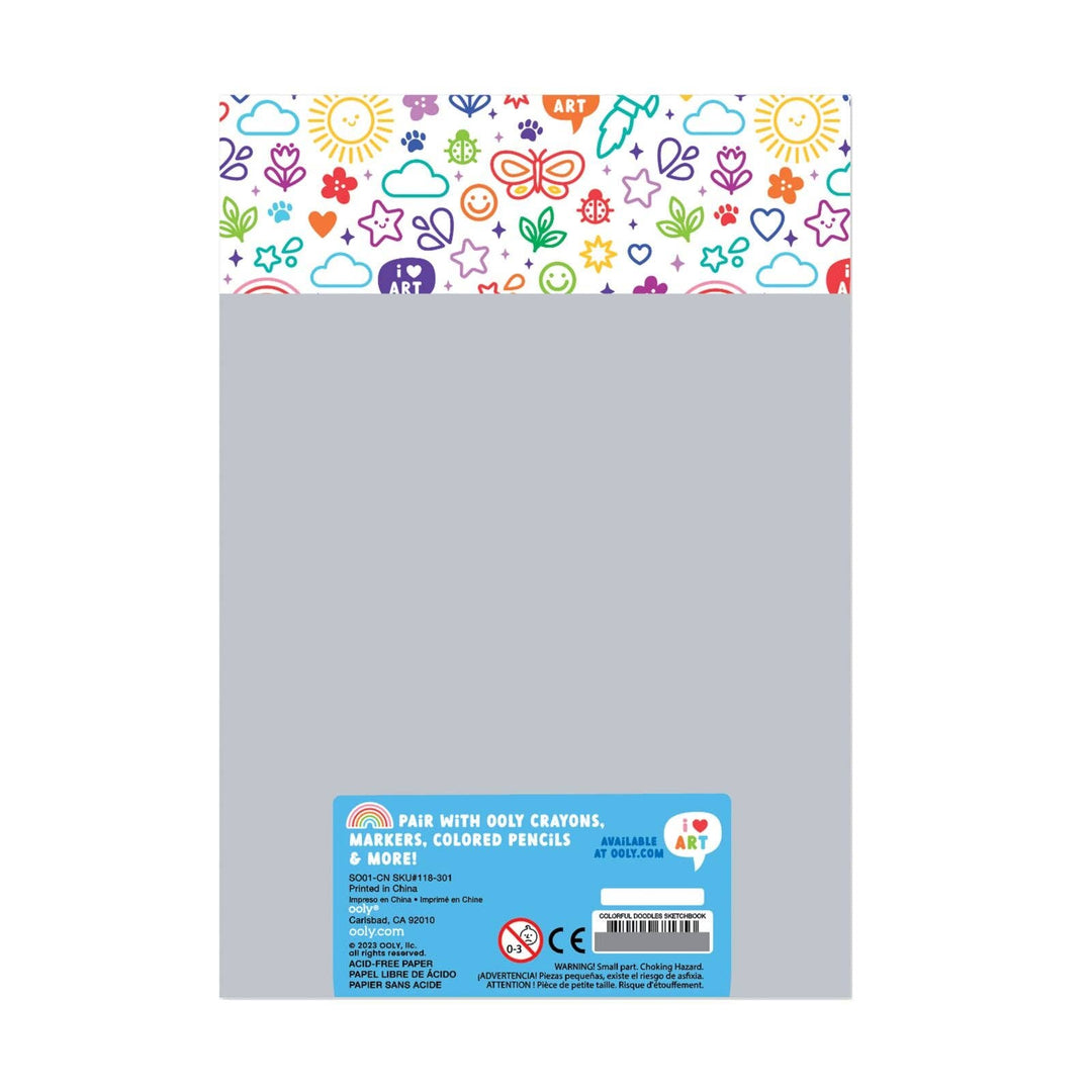 Colorful Doodles: Sketchbook (5.8" x 8.3"; 60 Sheets)