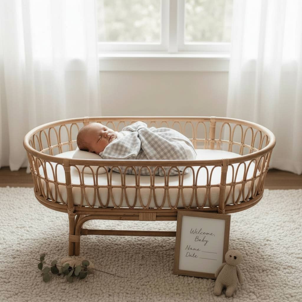 Newborn Swaddle Sash Maternity Sash with Big Bowknot Plaid: Pink