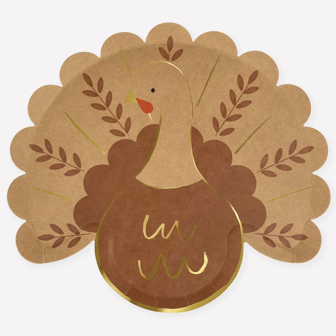 Folk Turkey Plates