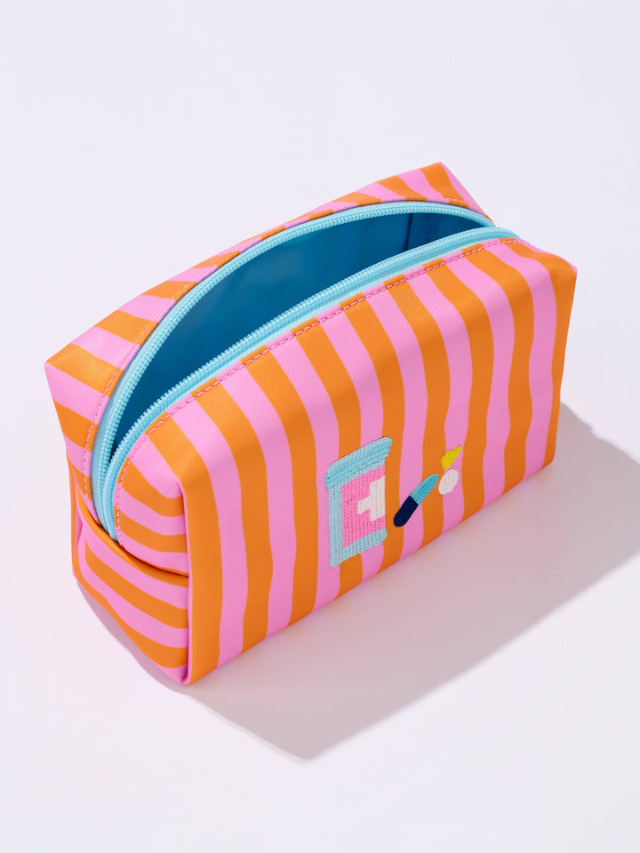 PILLS SMALL ZIP POUCH,PINK