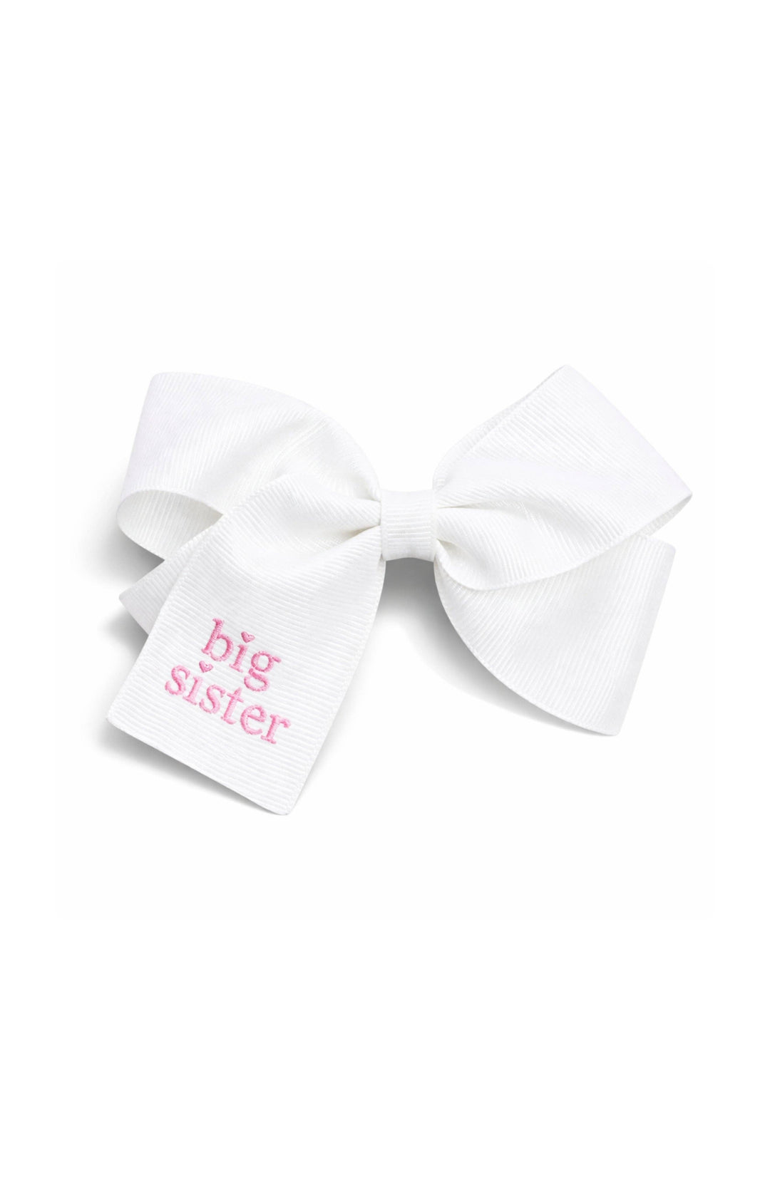 Big Sister Hair Bow: White