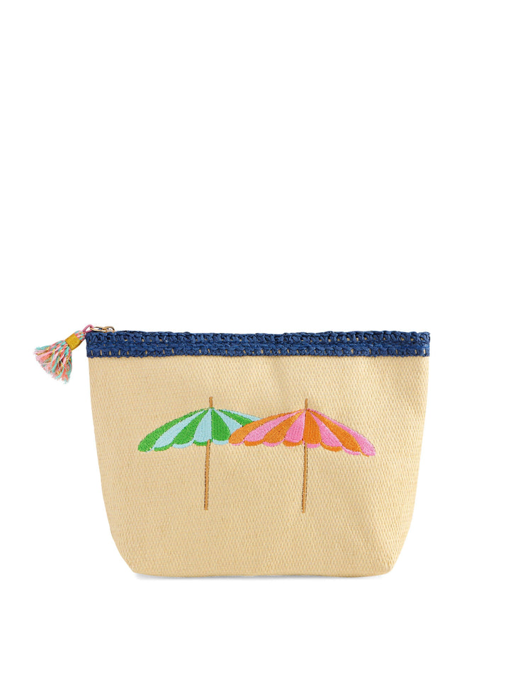 CAPRI ZIP POUCH: TAN