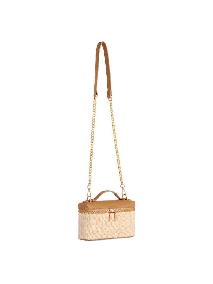 RILEY SHOULDER BAG: TAN