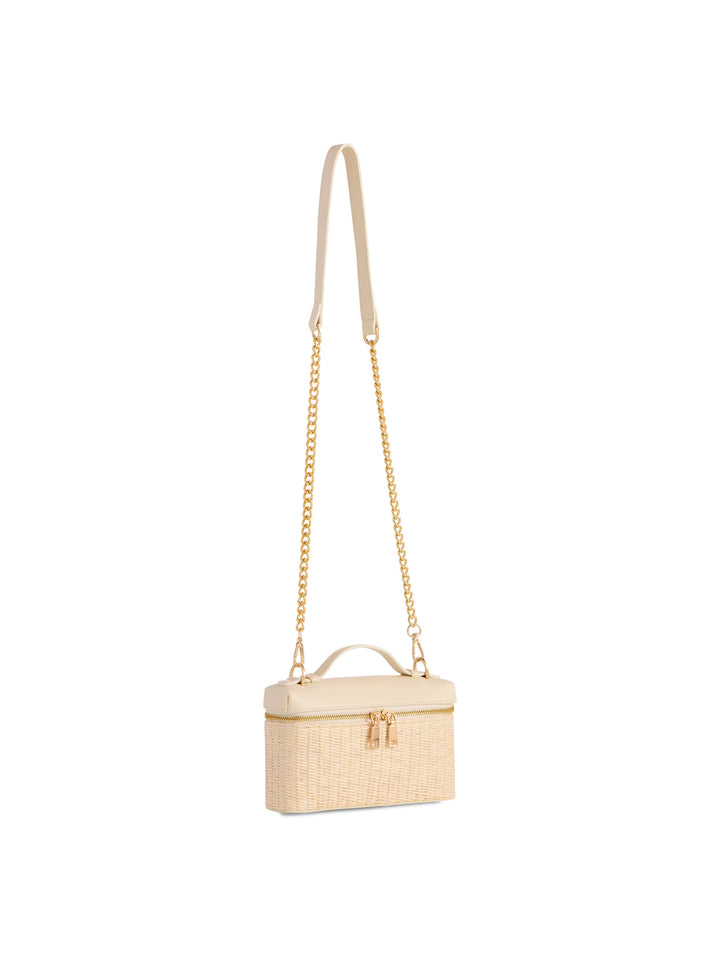RILEY SHOULDER BAG: IVORY