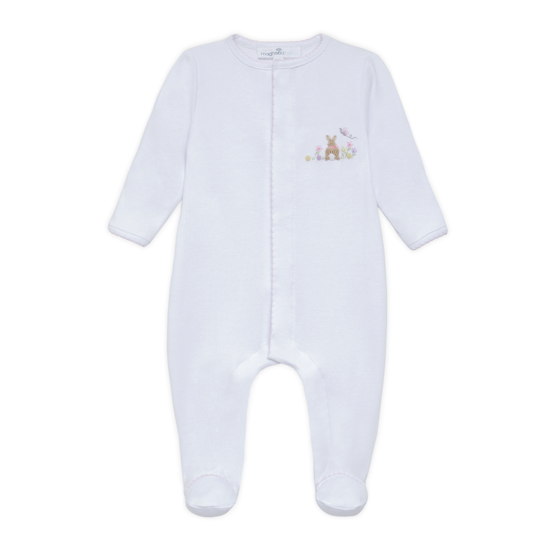 Bunny's Basket Footie - Pink