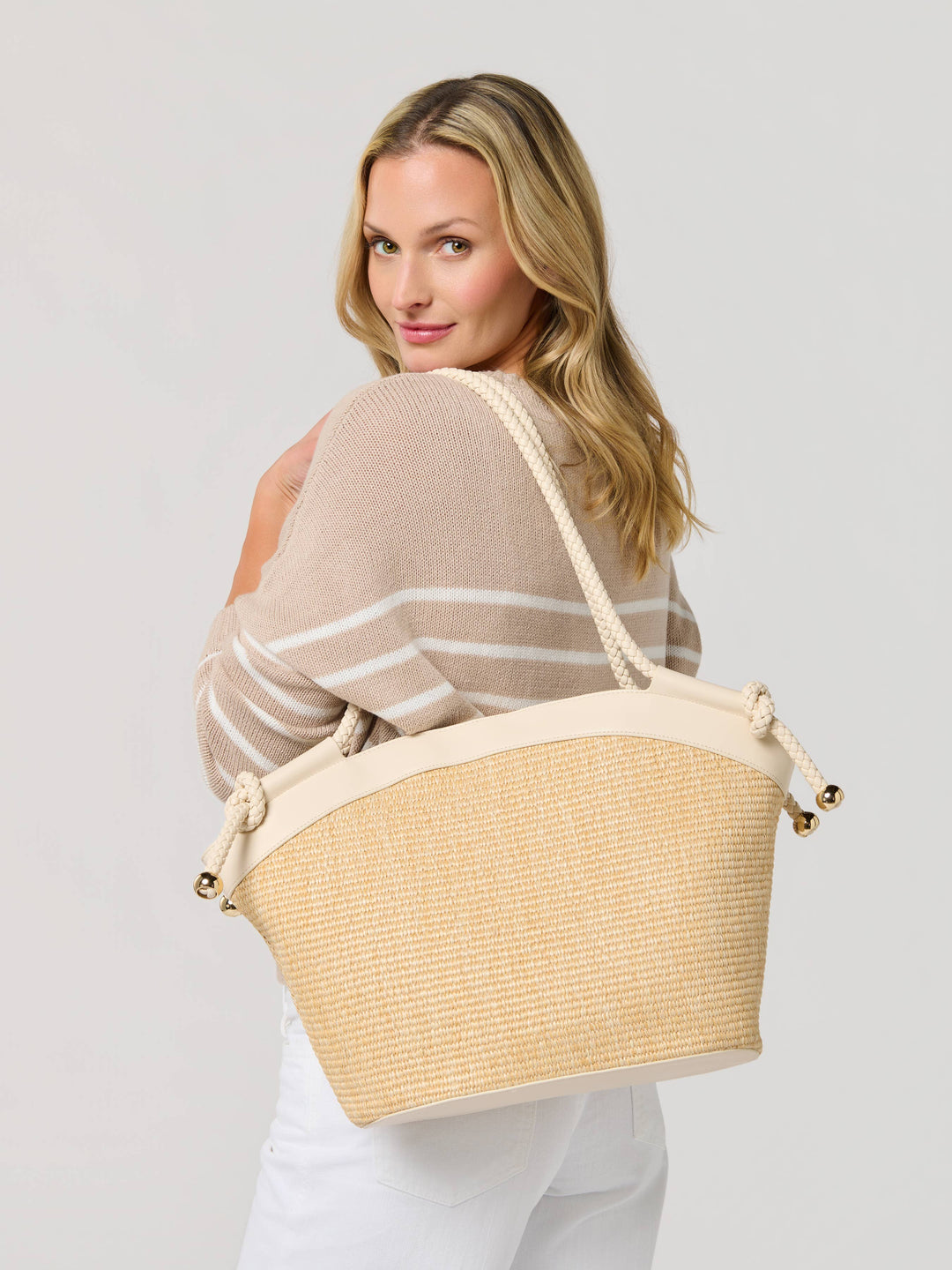 GINA TOTE: IVORY