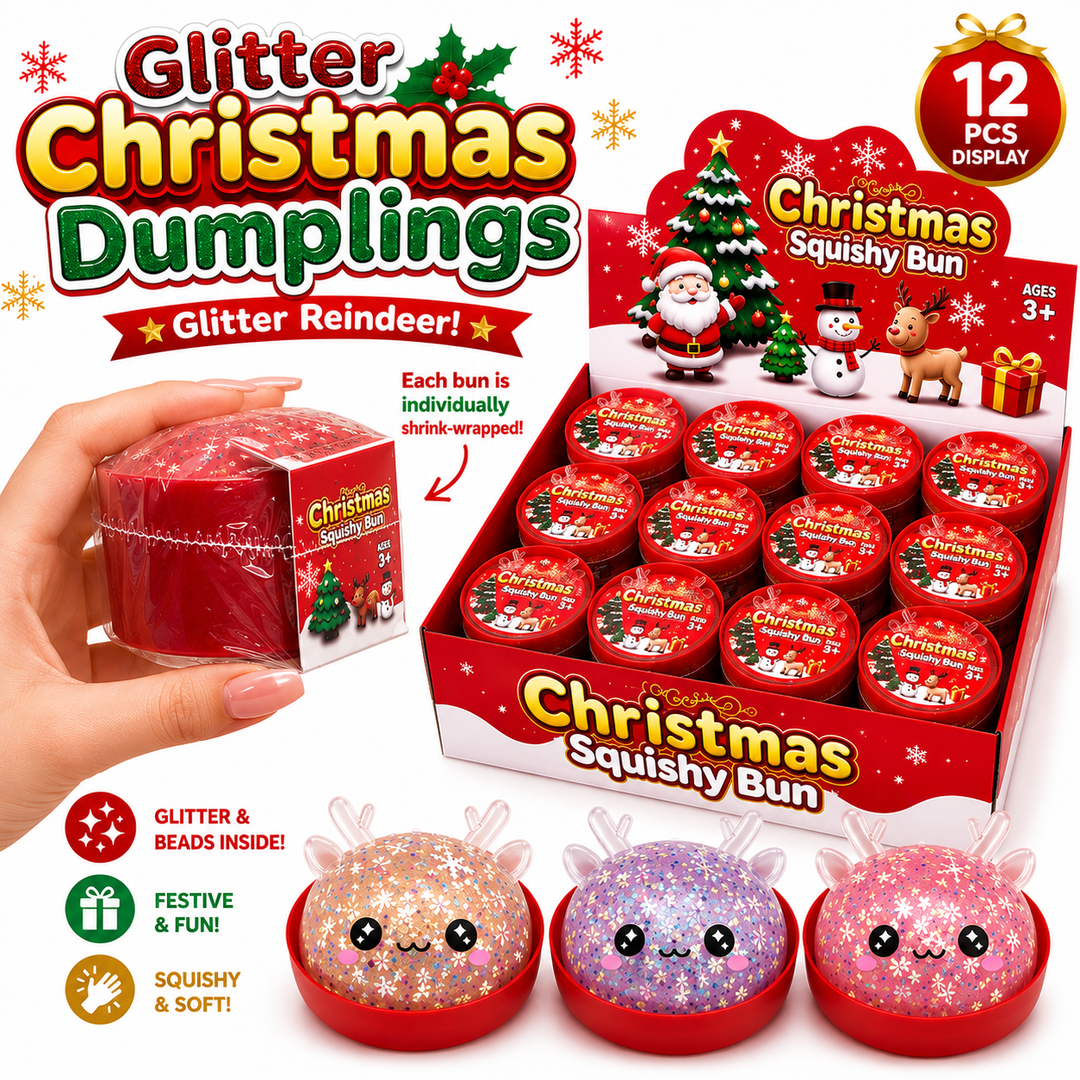 Glitter Christmas Reindeer Dumplings — Individually Sealed