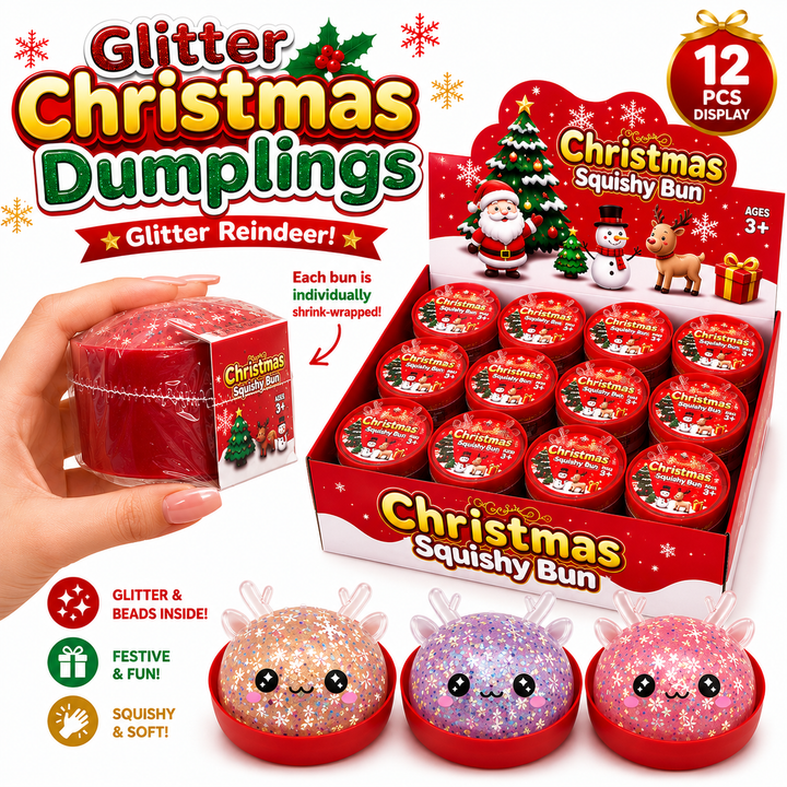 Glitter Christmas Reindeer Dumplings — Individually Sealed