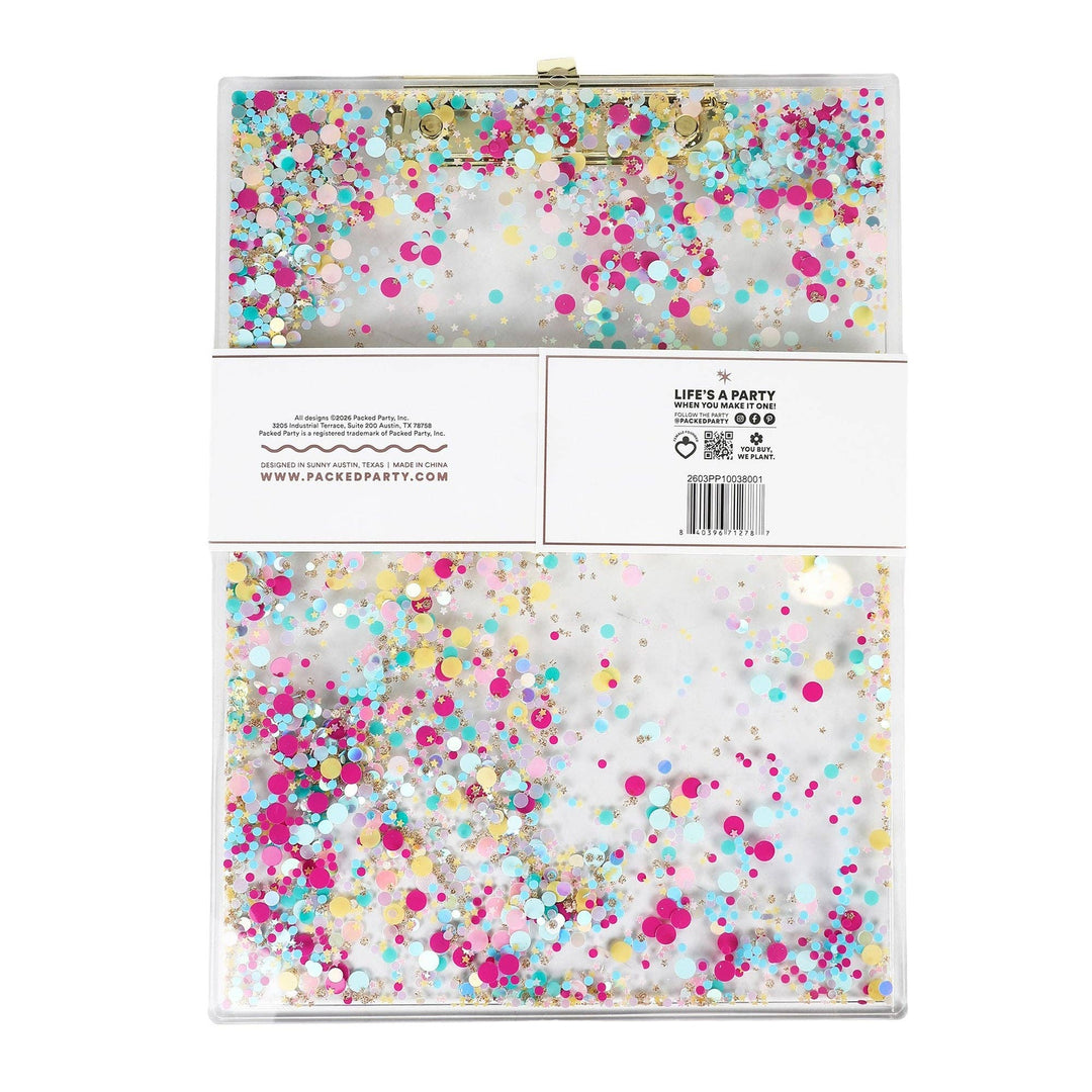 Confetti Filled Clipboard