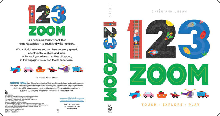 123 ZOOM by Chieu Anh Urban: Board Books; 30 pages / English