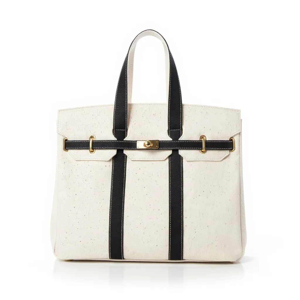 BOATKIN Large The Luxe Signature Tote- Navy