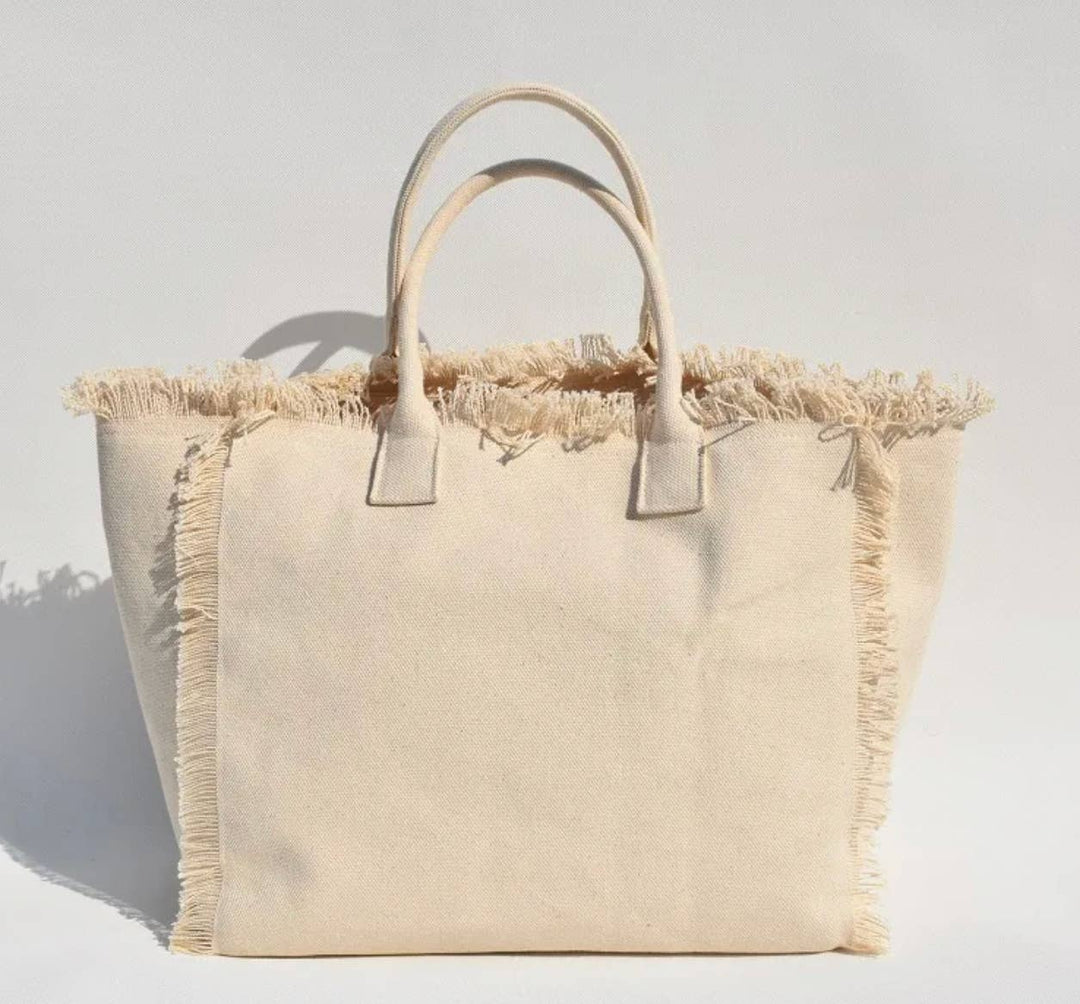 Fringe Canvas Tote Bag