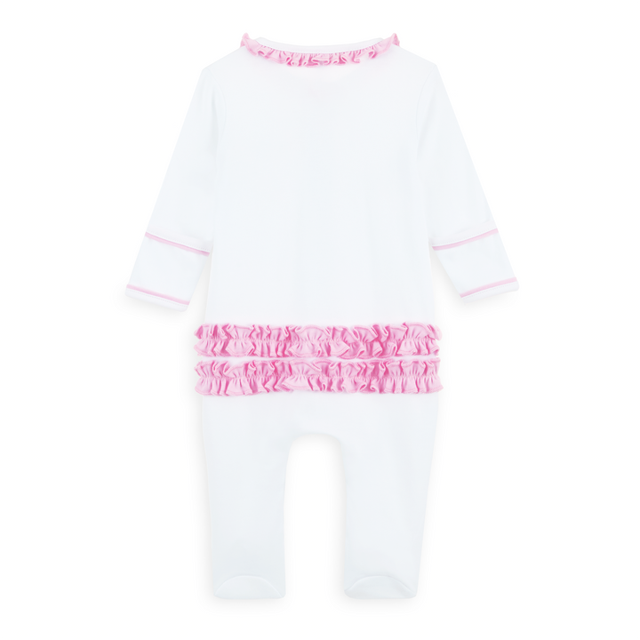 Evelyn's Classics Hand Embroidered Ruffle Footie