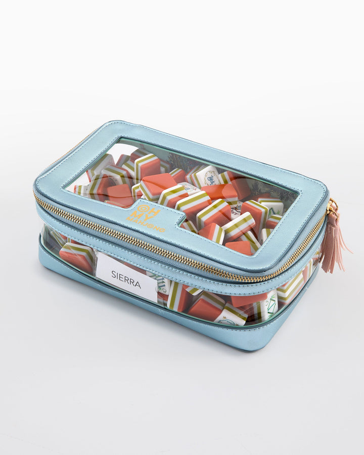 Blue Tile Storage Bag