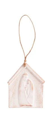 Family Embrace Nativity Lace Ornament