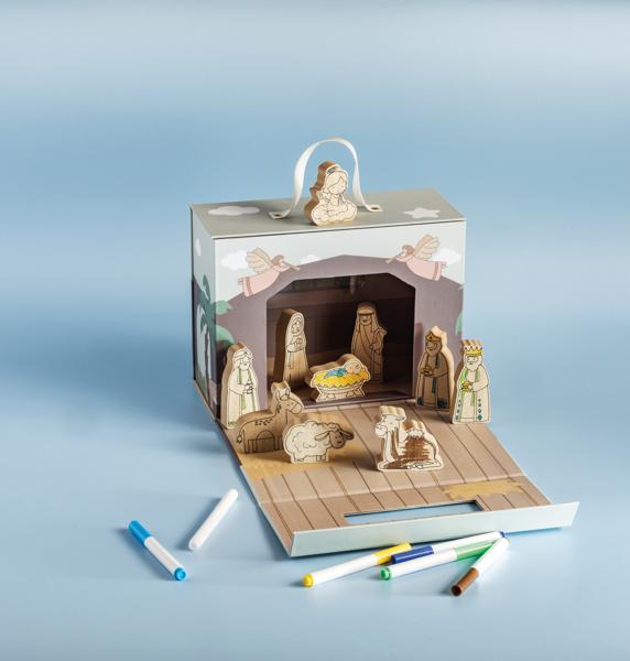 Diy Nativity Scene Suitcase Set