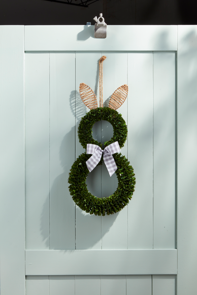 Boxwood Bunny Door Hanger - Thumbnail 2