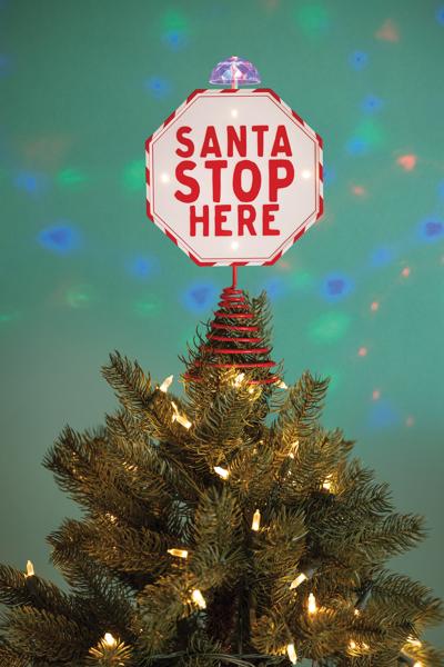 LED LIT PROJECTION TREE TOPPER
