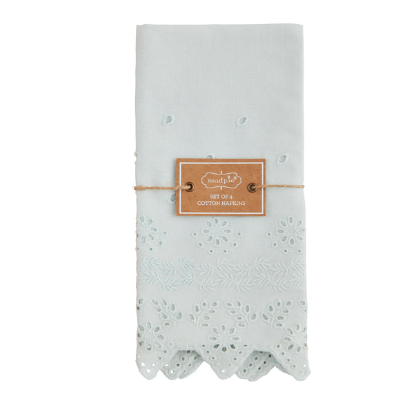Stitching Around Eyelet Napkin