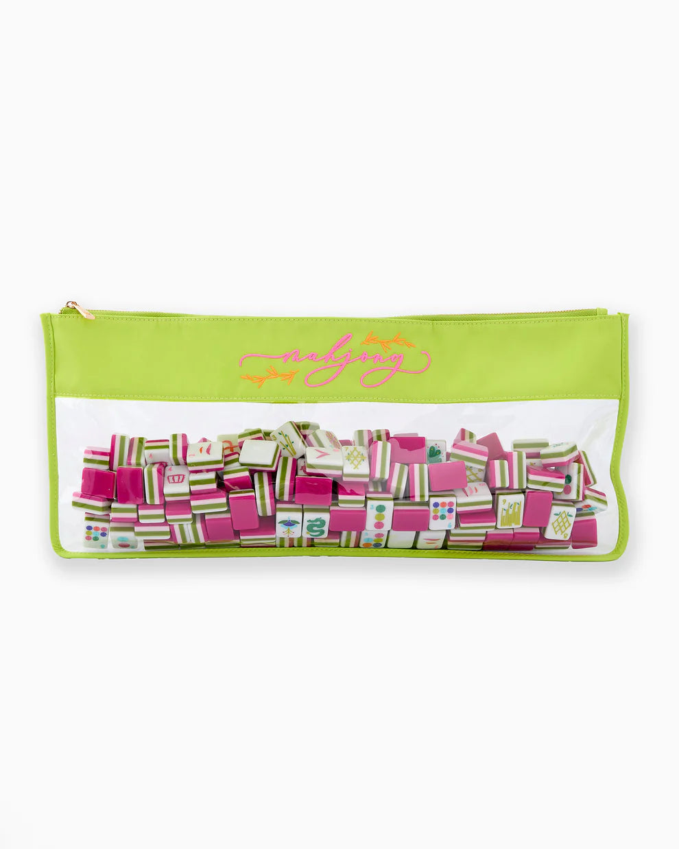 Yellow Script Zippered Bag - Thumbnail 2