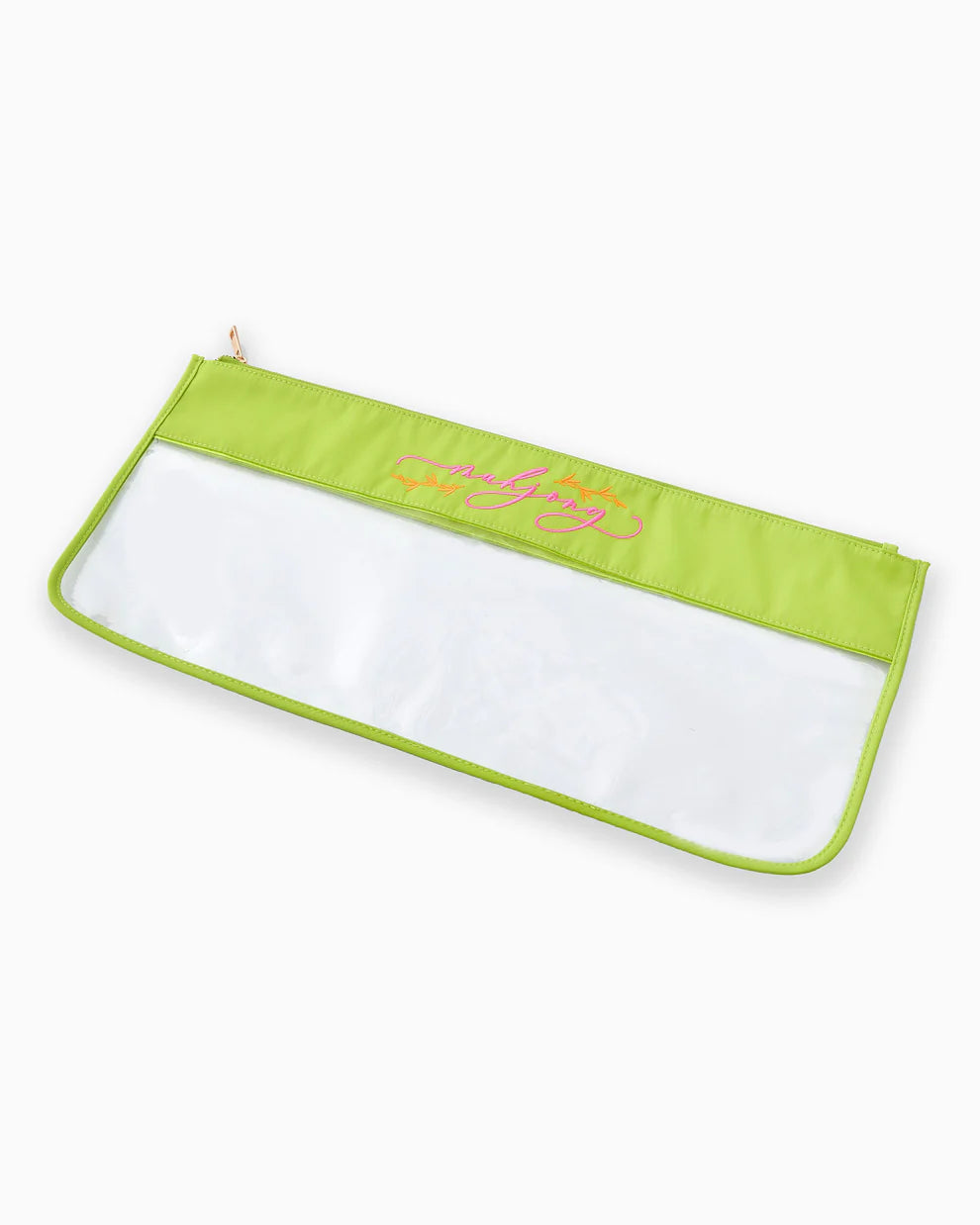 Yellow Script Zippered Bag - Thumbnail 4