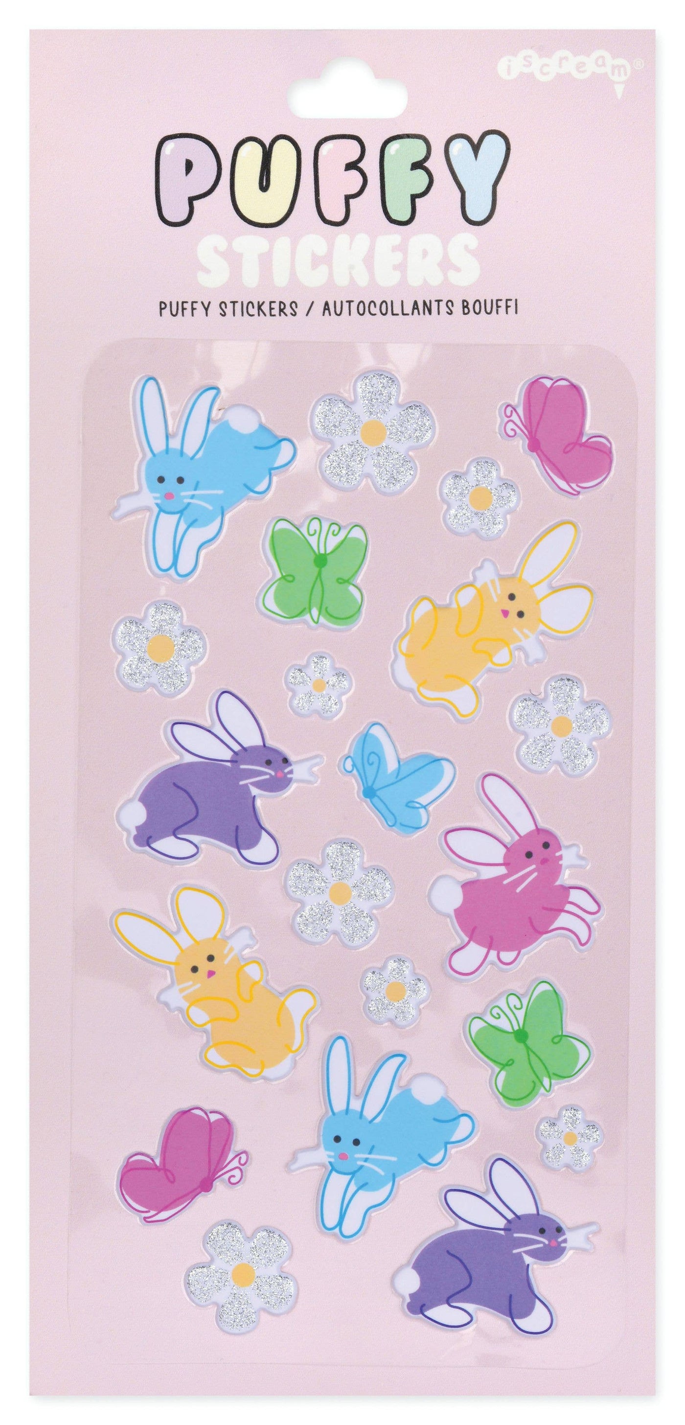 BUTTERFLY BUNNIES PUFFY GLITTER STICKERS – Stitching Around Collections