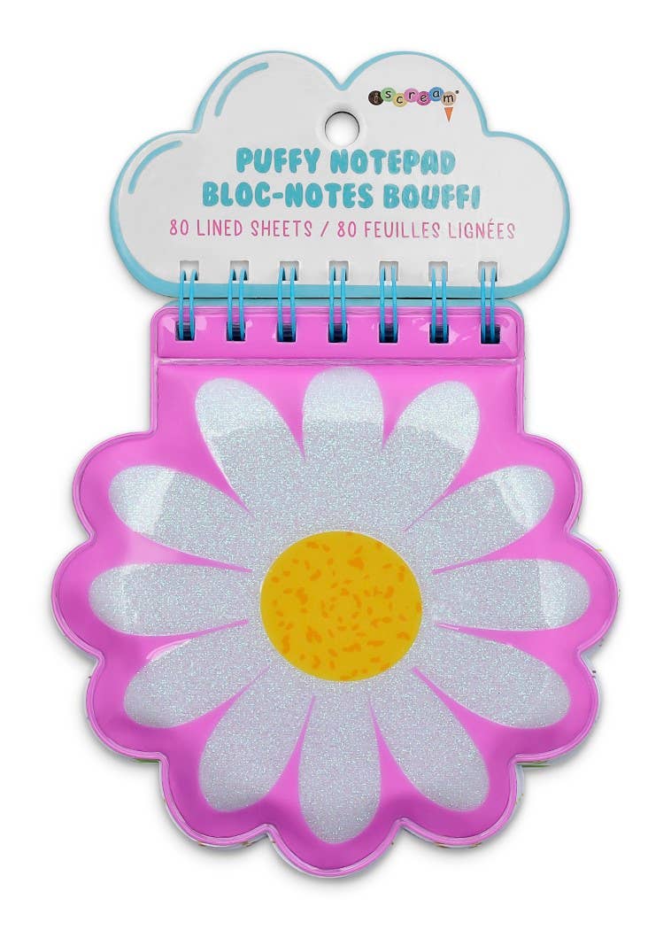 Daisy Gingham Puffy Notebook