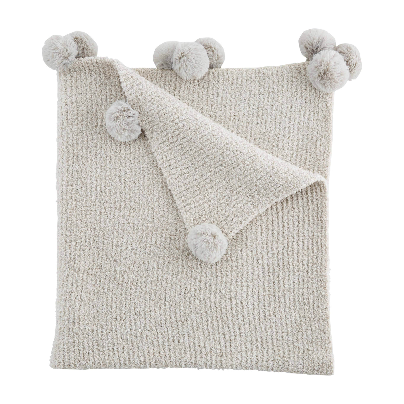 Pom Pom Chenille Blanket