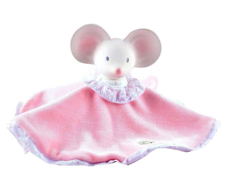 Meiya the Mouse - Puppet Snuggly with Rubber Head