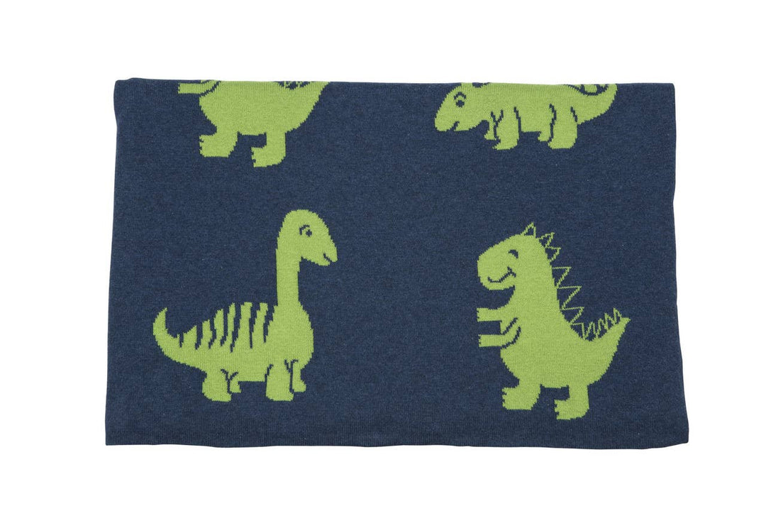Dino Knitted Baby Blanket