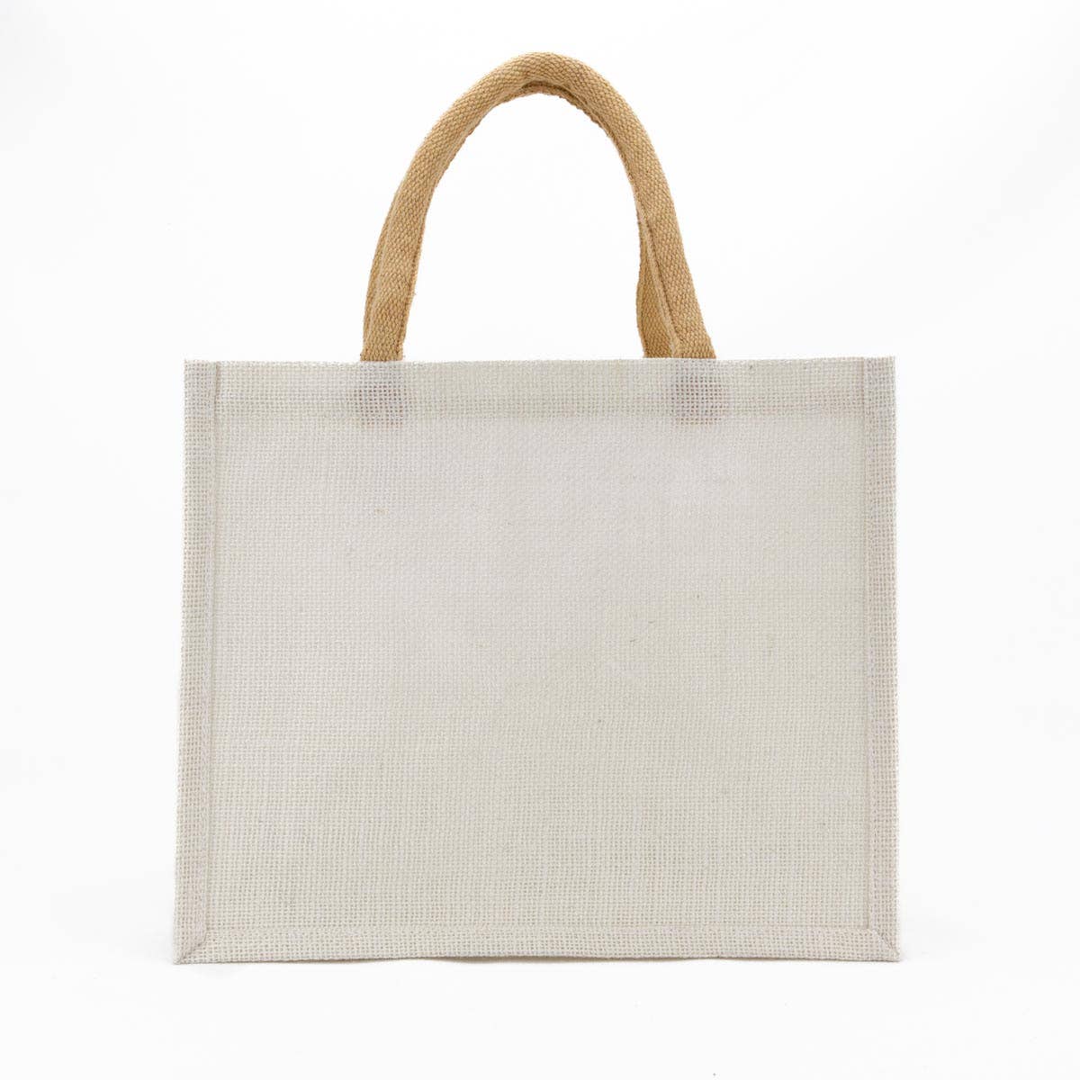 Jute Gift Tote, Medium, White by The Royal Standard
