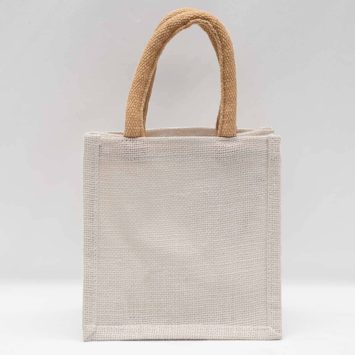 Jute Petite Gift Tote, White by The Royal Standard