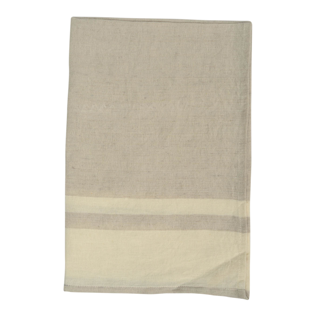 Chambray Stripe Linen-Cotton Tea Towel