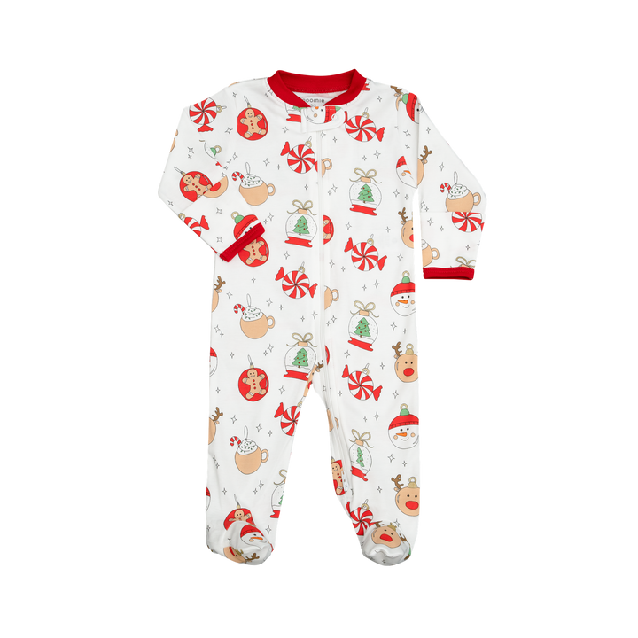 Christmas Ornaments Zipper Footie