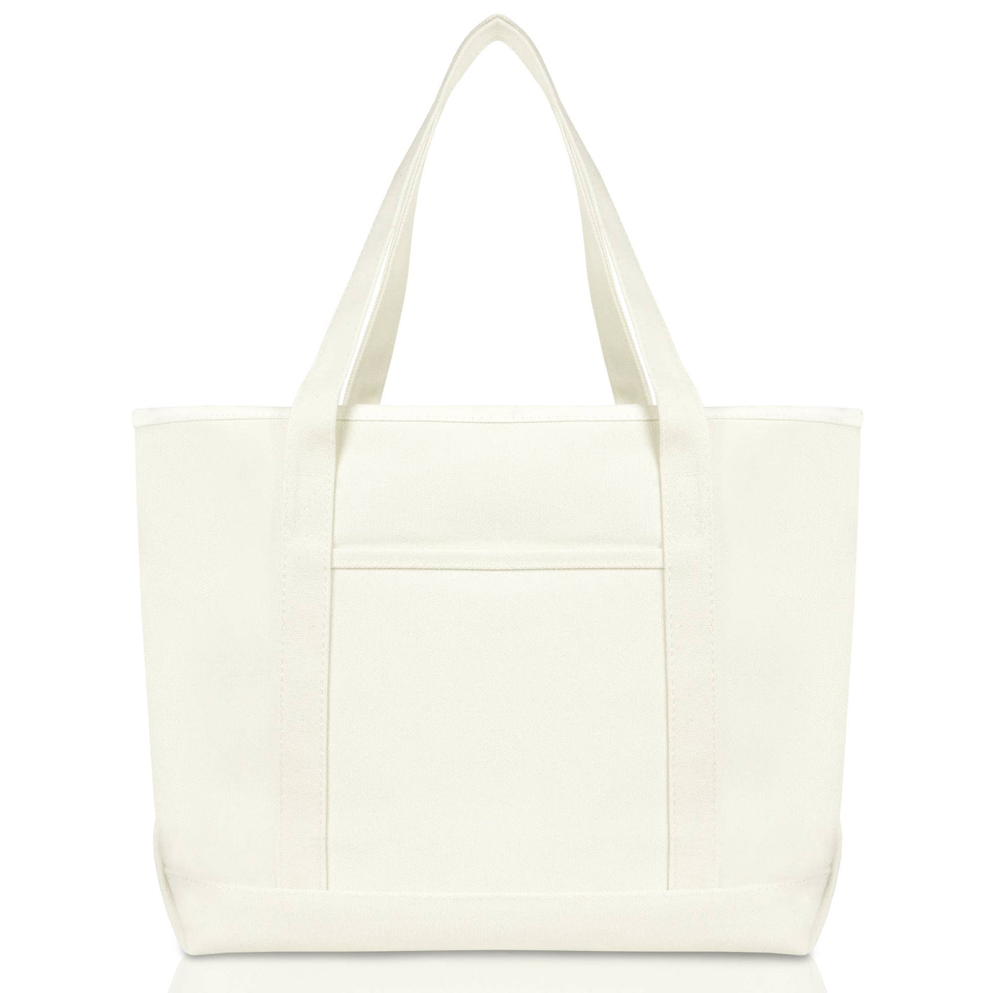 DALIX 23" Premium 24 oz. Cotton Canvas Shopping Tote Bag